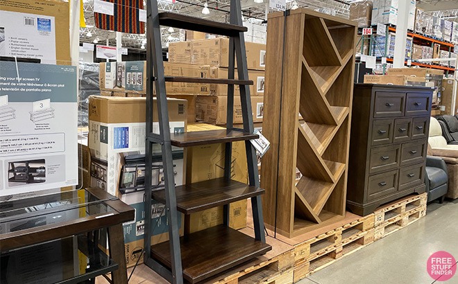 Ashcroft 72-Inch Ladder Bookcase $129!