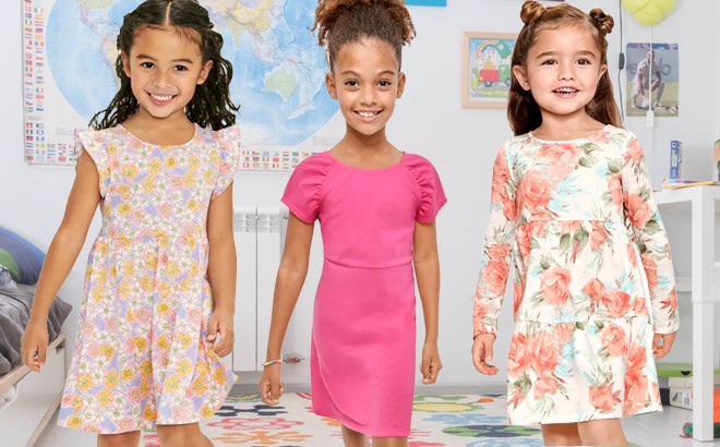 The Children’s Place Girls Dresses $7.99!