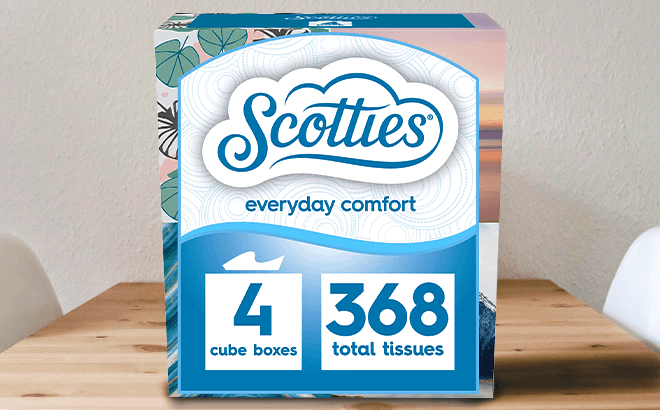 Scotties Facial Tissues 4-Pack for $4