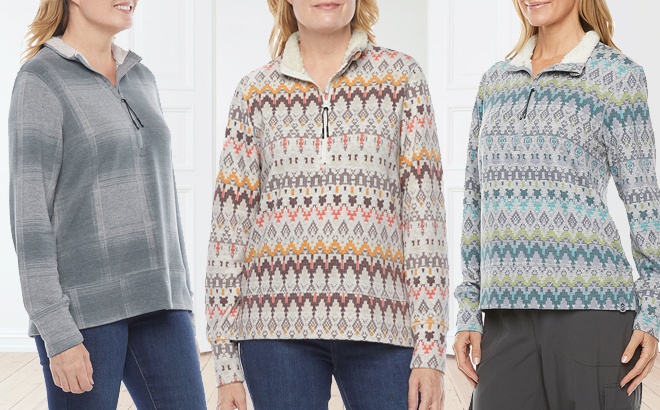 Women’s Sherpa Lined Sweater $8.99