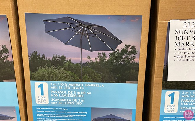10-Foot Solar Led Umbrella $139