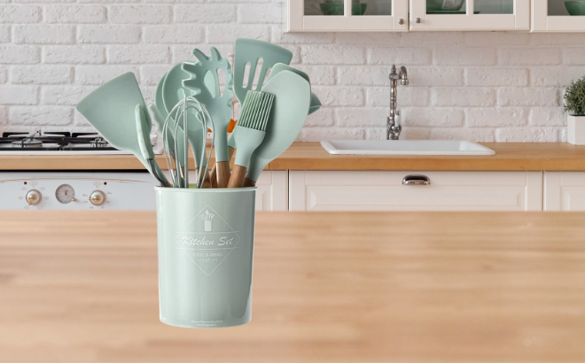 13-Piece Silicone Kitchen Utensil Set $23