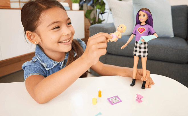 Barbie Babysitter Doll Set $8.79