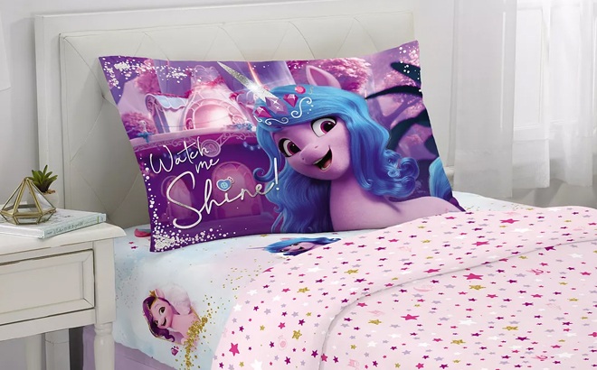 My Little Pony Kids 4-Piece Sheet Set $15