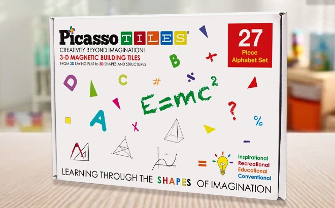PicassoTiles 27-Piece Alphabet Set $19