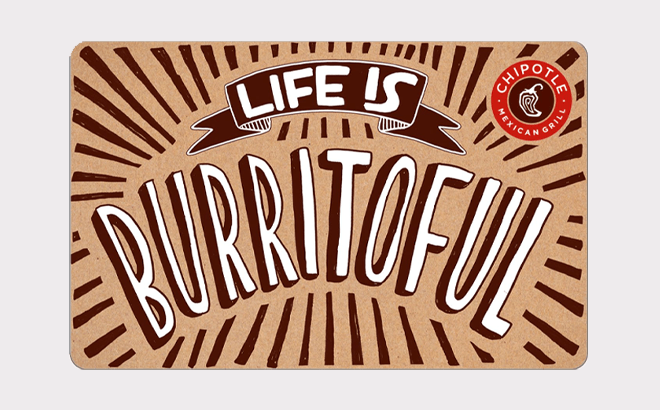$50 Chipotle Gift Card Only $45
