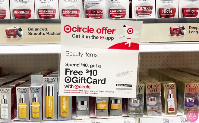 FREE $10 Target Gift Card with $40 Beauty Purchase!