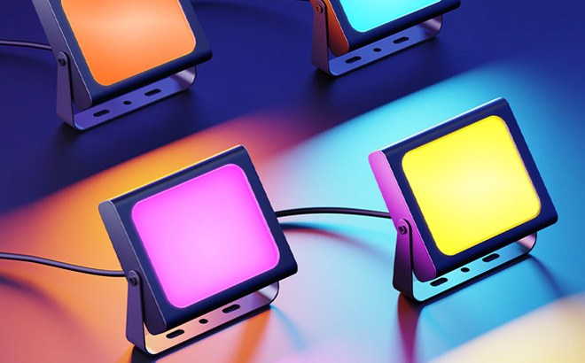 Smart LED Flood Lights 4-Pack $59 Shipped