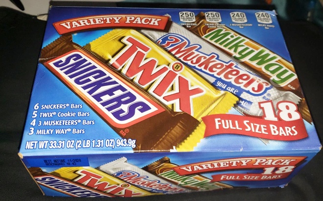 Snickers Bars 18-Count Variety Pack $16