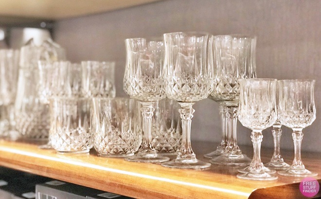 Crystal Glasses 4-Piece Sets $15 (Reg $42)