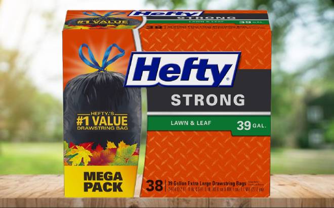 3 Pack New 39 Gallon 38 Count Strong Lawn & Leaf Trash Bags 