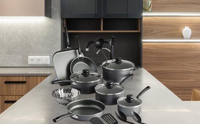 18-Piece Cookware Set $39