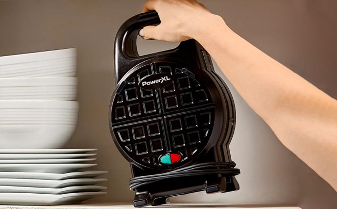 PowerXL Belgian Waffle Maker $18!