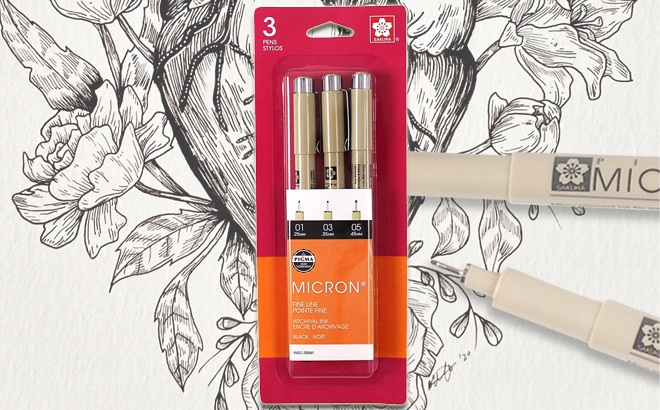 Sakura® Pigma® Micron® Pens (3-Pack)