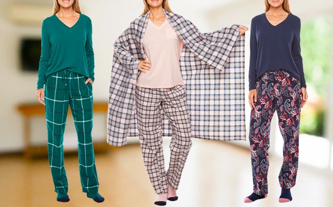 Liz Claiborne 4-Piece Pajama Set $10.79