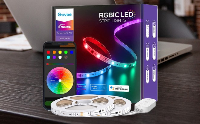 32 Foot RGBIC Strip Lights $38 Shipped