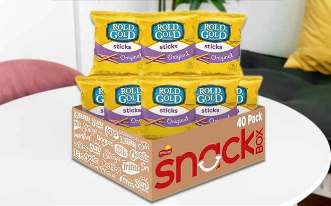 Rold Gold Pretzel Sticks 40-Pack Just $13