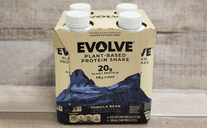 FREE Evolve Vegan Protein Shake 4-Pack!