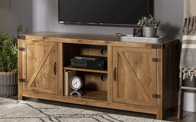 Farmhouse TV Stand $129 Shipped