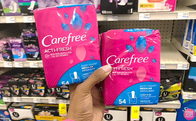 Carefree Acti-Fresh Panty Liners 108-Count Only $3