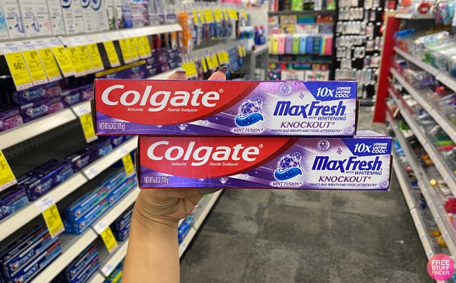 2 FREE Colgate Max Toothpaste