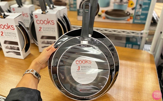 Cooks 3-Piece Frying Pan Sets $26