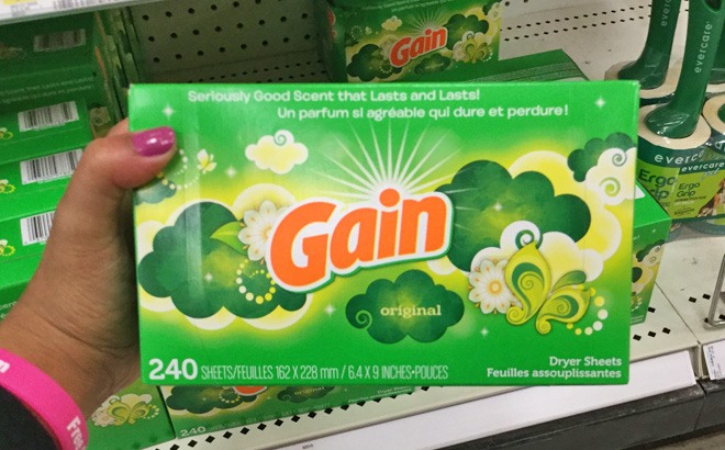 Gain Dryer Sheets 240-Count Only $6.85