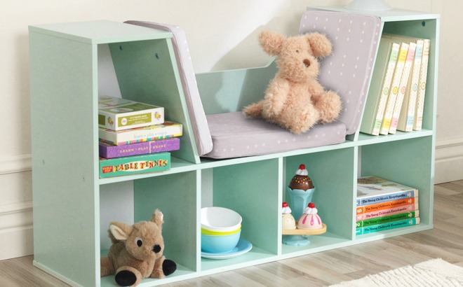 Kidkraft Reading Nook Bookcase 79, Kidkraft Bookcase With Reading Nook Furniture Gray
