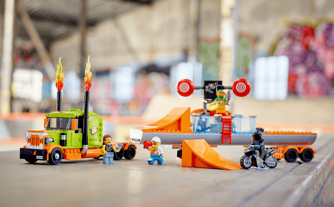 LEGO Stunt Show Truck Set $50