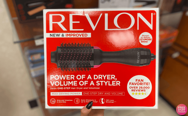 Revlon Hair Dryer & Hot Air Brush $27