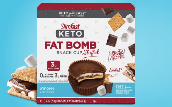 SlimFast Keto Snack 12-Count Box $5.12