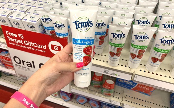 Tom’s of Maine Kids Toothpaste $1.89