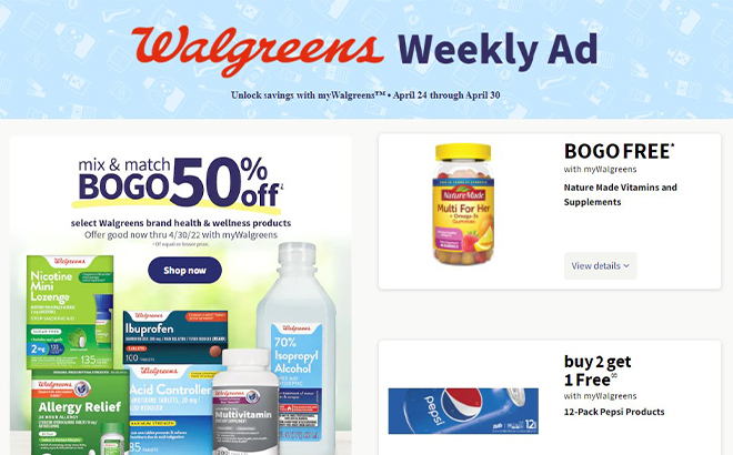 Walgreens Ad Preview (Week 4/24 – 4/30)