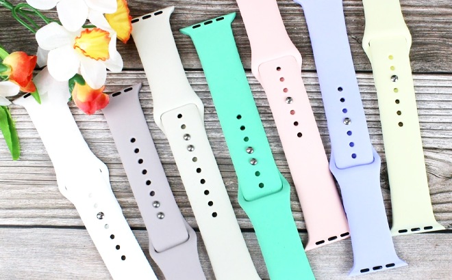 Silicone Apple Watch Band $7.99