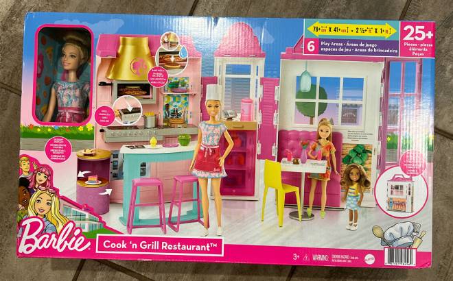 Barbie Restaurant Playset $27