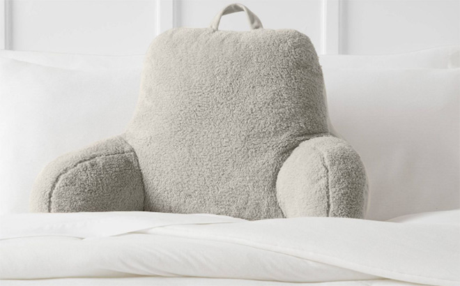 Sherpa Bed Rest Pillow $14 at Target