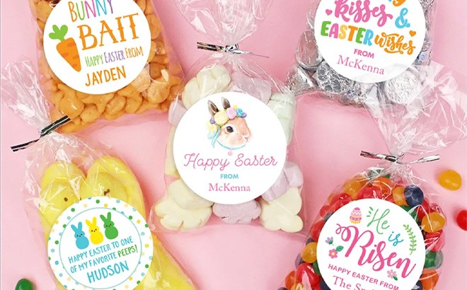 Easter Candy Bags & Stickers Set $11.95 Shipped