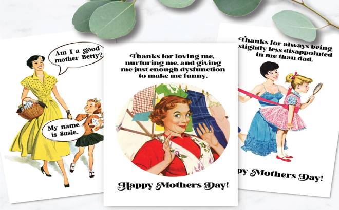 Funny Mother's Day Cards $7.97 Shipped