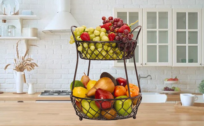 Mikasa 2-Tier Fruit Basket $32