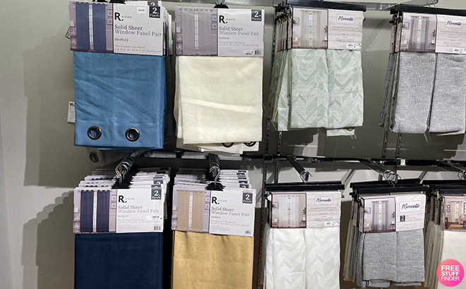 JCPenney Light Filtering Curtain Panels $7.99