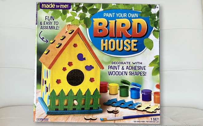 Kids Paint Your Own Birdhouse Kit $2