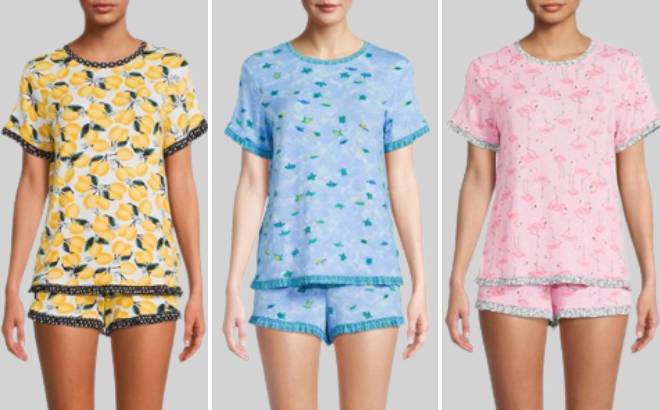 Women's 2-Piece Pajama Sets $9
