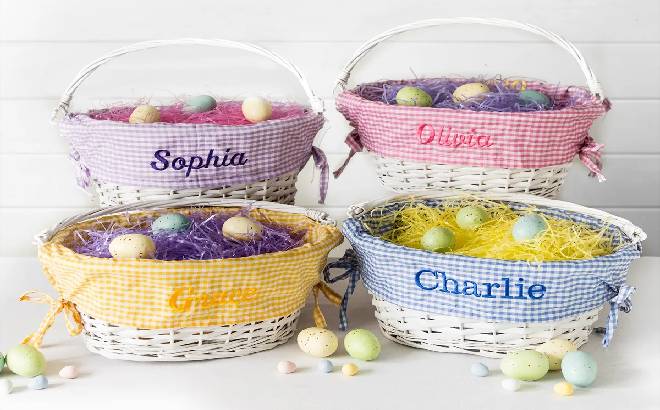 Personalized Easter Baskets $19.99