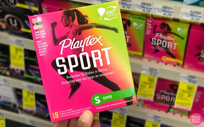 4 Playtex Tampons 18-Count for $10.57!