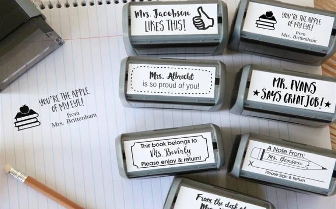 Self-Inking Teacher Stamps $14.99 Shipped
