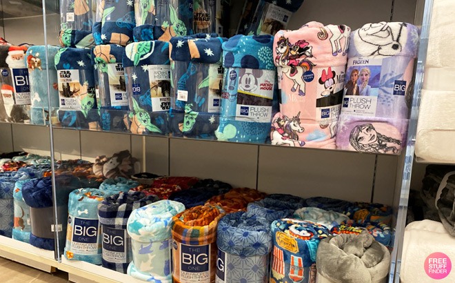 The Big One Kids Sherpa Throws $9.59!