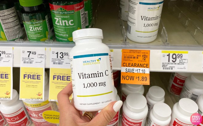 Walgreens Clearance: Vitamin C $1.89!