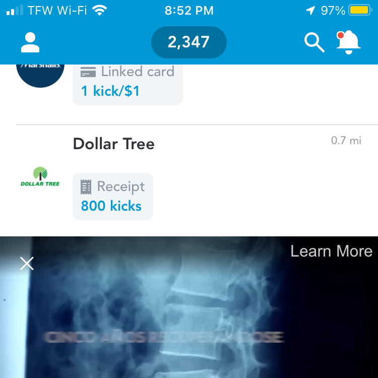 Shopkick unlimited kicks Free Stuff Finder