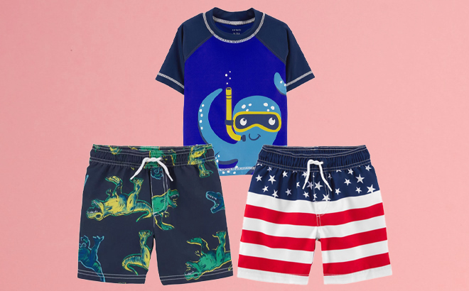 Carter's & Oshkosh Kids Swimwear $13 Each Shipped