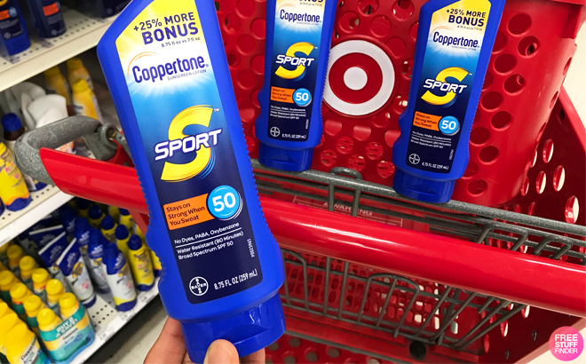 Coppertone and Banana Boat Sunscreen for $3 Each